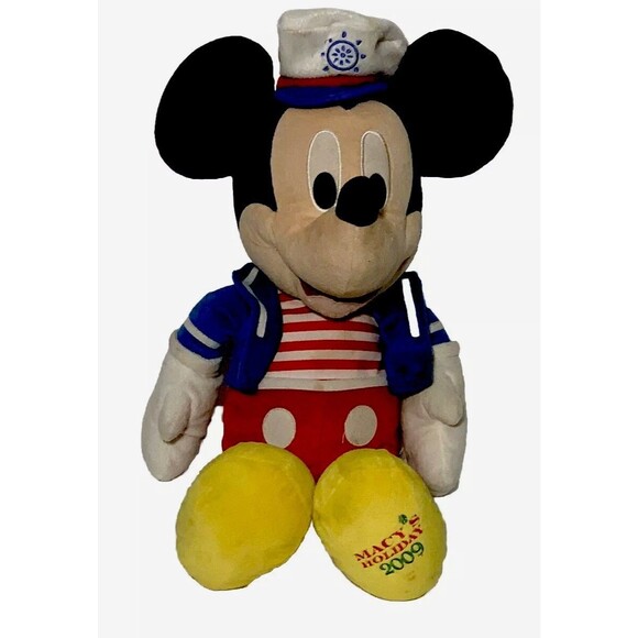 Disney Mickey Mouse Sailor Macy's Holiday Edition 20” Stuffed Plush 2009 - Picture 1 of 7